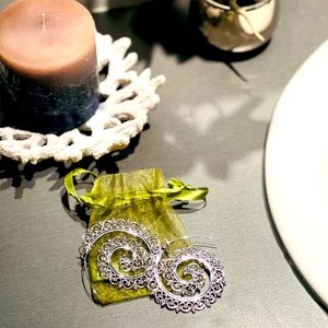 Earrings one of a kind pieces. Light weight. Nickel free, no lead, no cadmium.